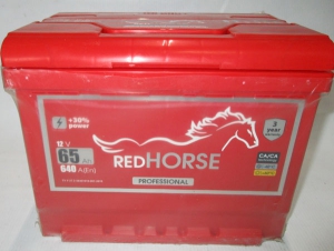 акумулятор 6ст-65 заряж red horse, 54000122
