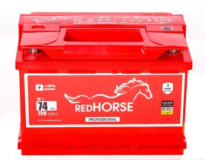 акумулятор 6ст-74 заряж.red horse, 54000149