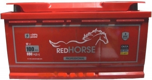 акумулятор 6ст-100 заряж.red horse, 54000152